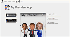 Desktop Screenshot of mypresident.net
