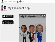 Tablet Screenshot of mypresident.net